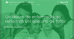 Desktop Screenshot of cienciaqueserespira.org