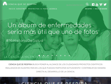 Tablet Screenshot of cienciaqueserespira.org